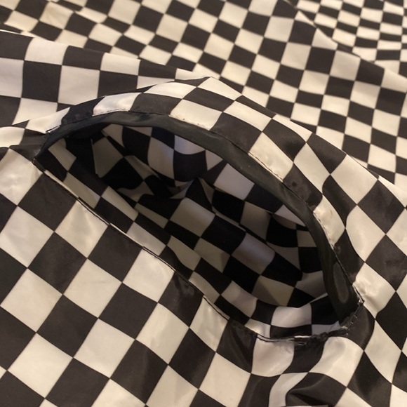 Beautiful Giant jacket 80’s checkerboard black and white pockets quarter zip - Picture 8 of 8